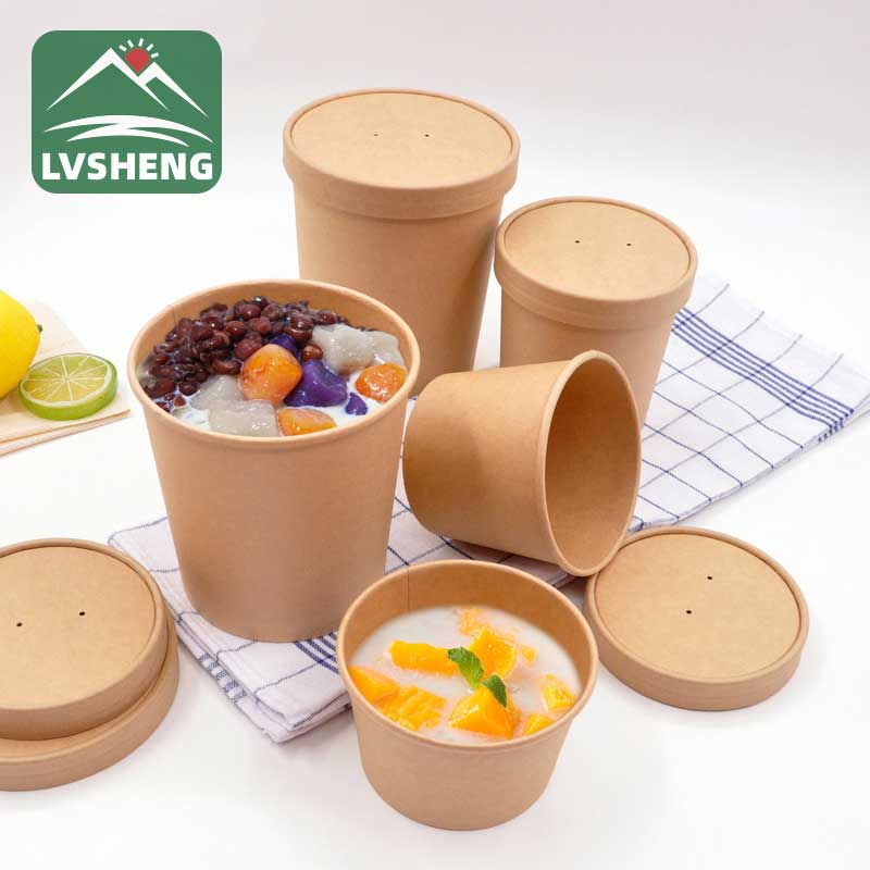 អាហាររហ័ស Kraft Paper Cup